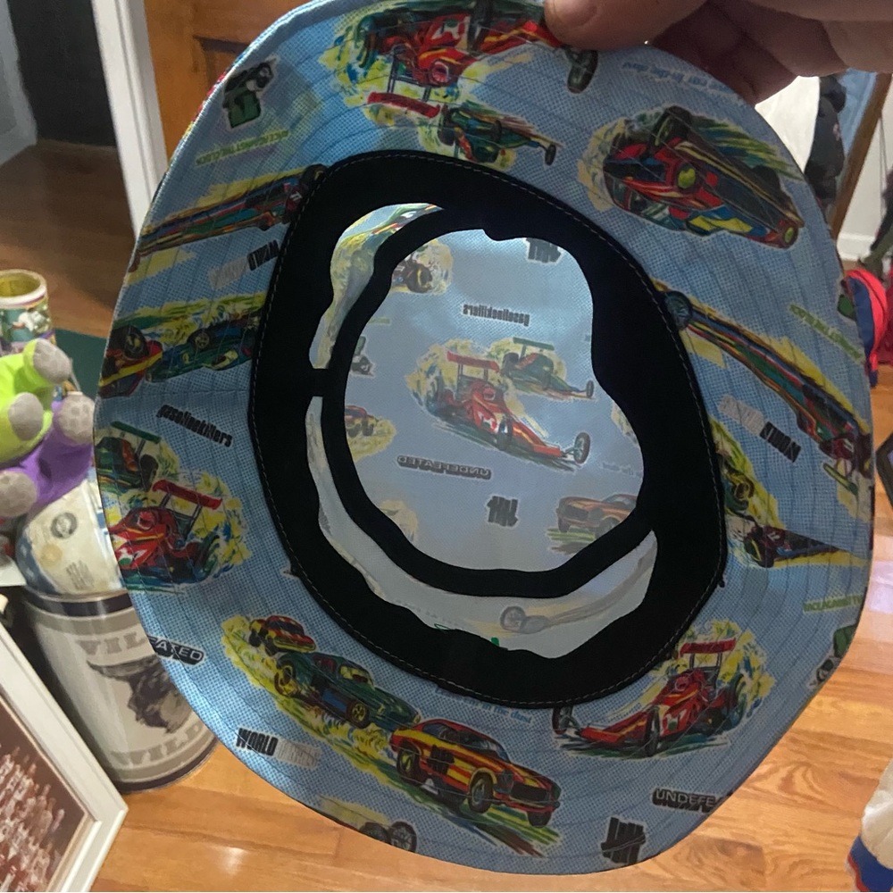 Undefeated All Over Race Car  Print Bucket Hat - Picture 3 of 4